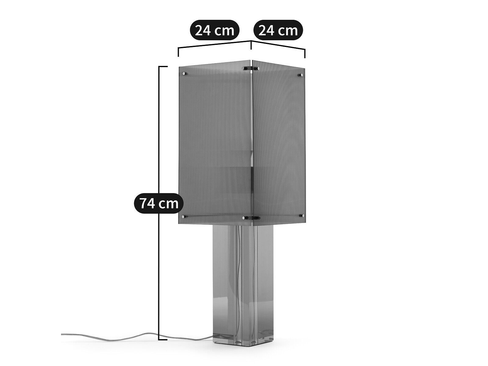 Акриловая светодиодная настольная лампа AMPM AKRILONA ARCH-00059106 - Вид №4