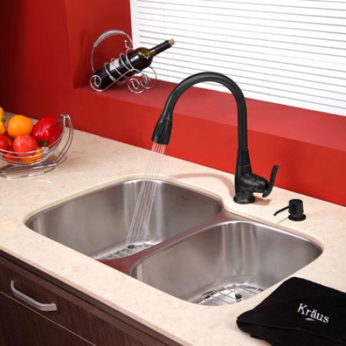 Кухонные смесители KPF-2230ORB латунь krausru  - Вид №6