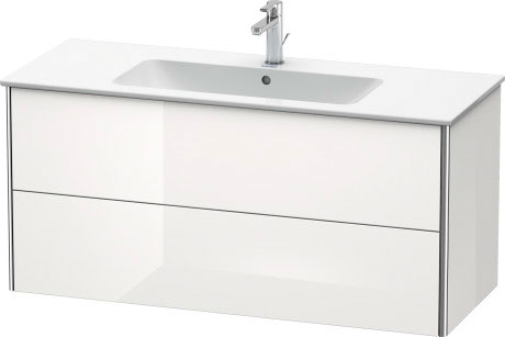 XS417404747 Тумбочка подвесная XSquare #XS4174 1210 x 478 мм Каменно-синий глянцевый лак Duravit - Вид №2