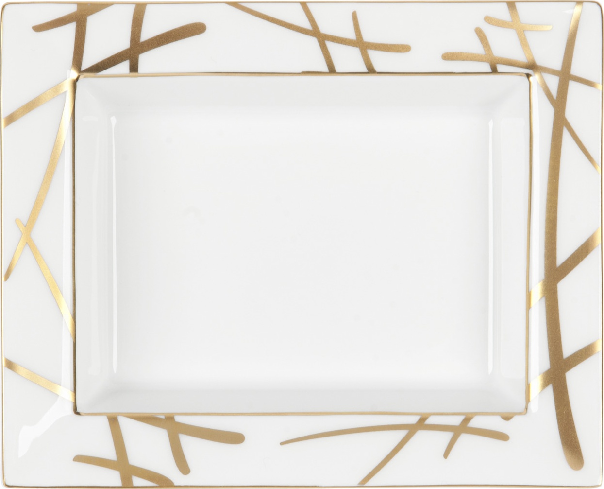 10663810 Meissen Блюдо Meissen "Золотые мечи" 12,3x10см, п/к Фарфор 