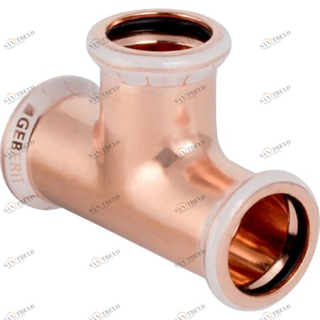 GEBERIT 61011 Тройник равнопроходной Geberit Mapress из меди 