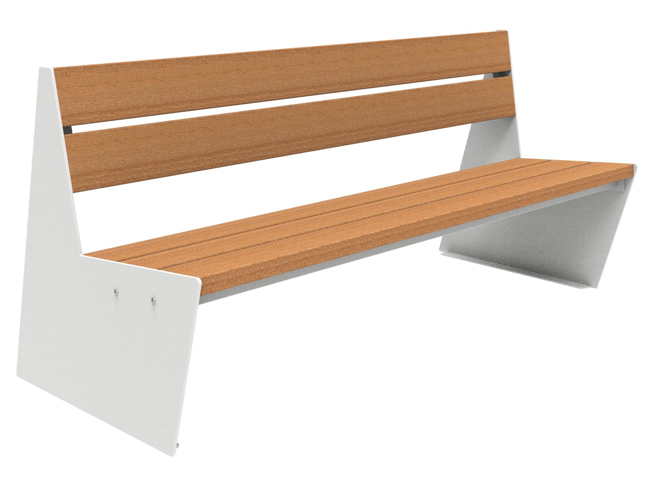 Скамья из окуме со спинкой Lazzari Sharp ARCH-00087617 - Вид №21