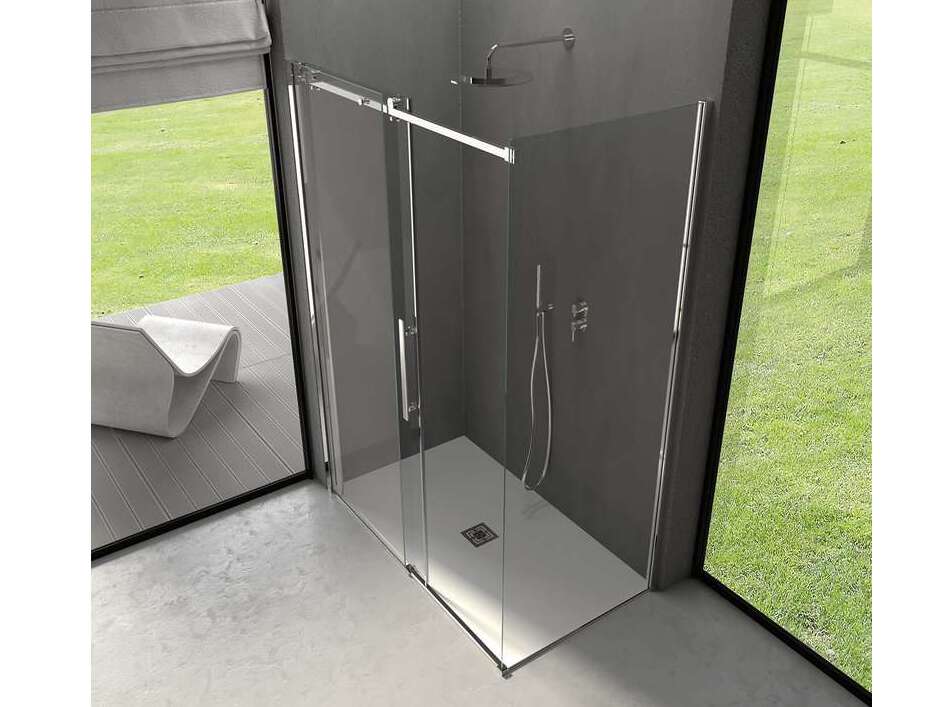 Алюминиевая и стеклянная угловая душевая кабина CSA Box Doccia Minerva ARCH-00139823