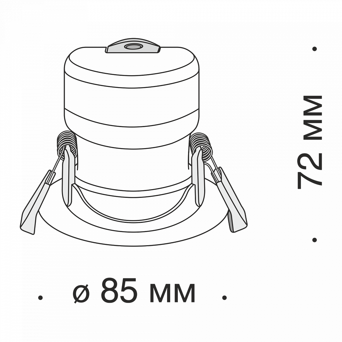 Встраиваемый спот белый Technical Stockton DL013 TECHNICAL DOWNLIGHT 00-3957224 Белый  - Вид №5