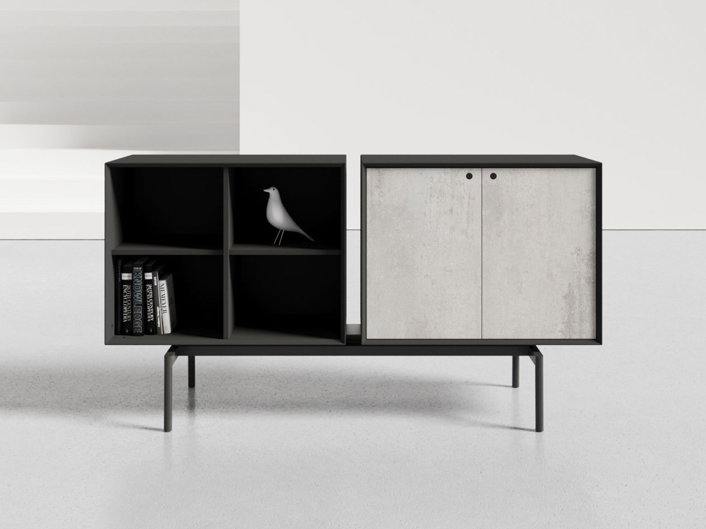 Деревянный офисный шкаф с распашными дверями WORKSPACE HUTCH ARCH-00032263 - Вид №5