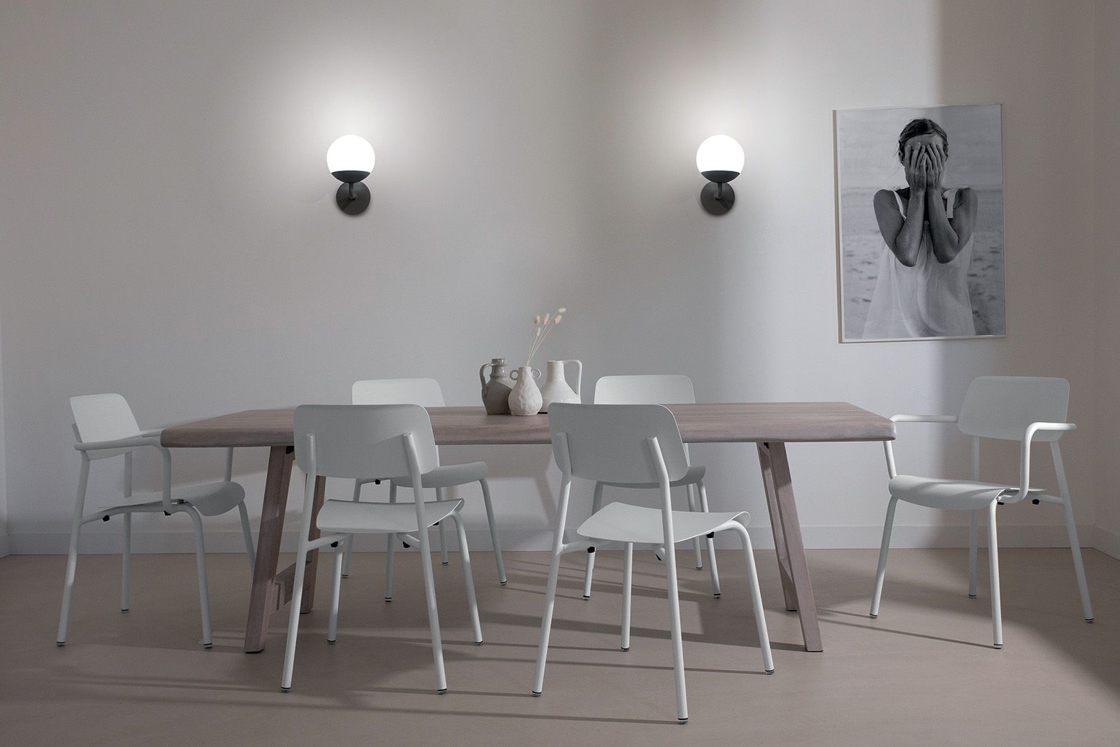 Алюминиевый и стеклянный наружный настенный светильник Fermob Mooon! ARCH-00055615 - Вид №6