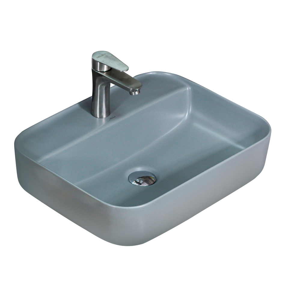 Накладная раковина melana mln-320355mg матовая серая 320355MG-805 - Вид №1