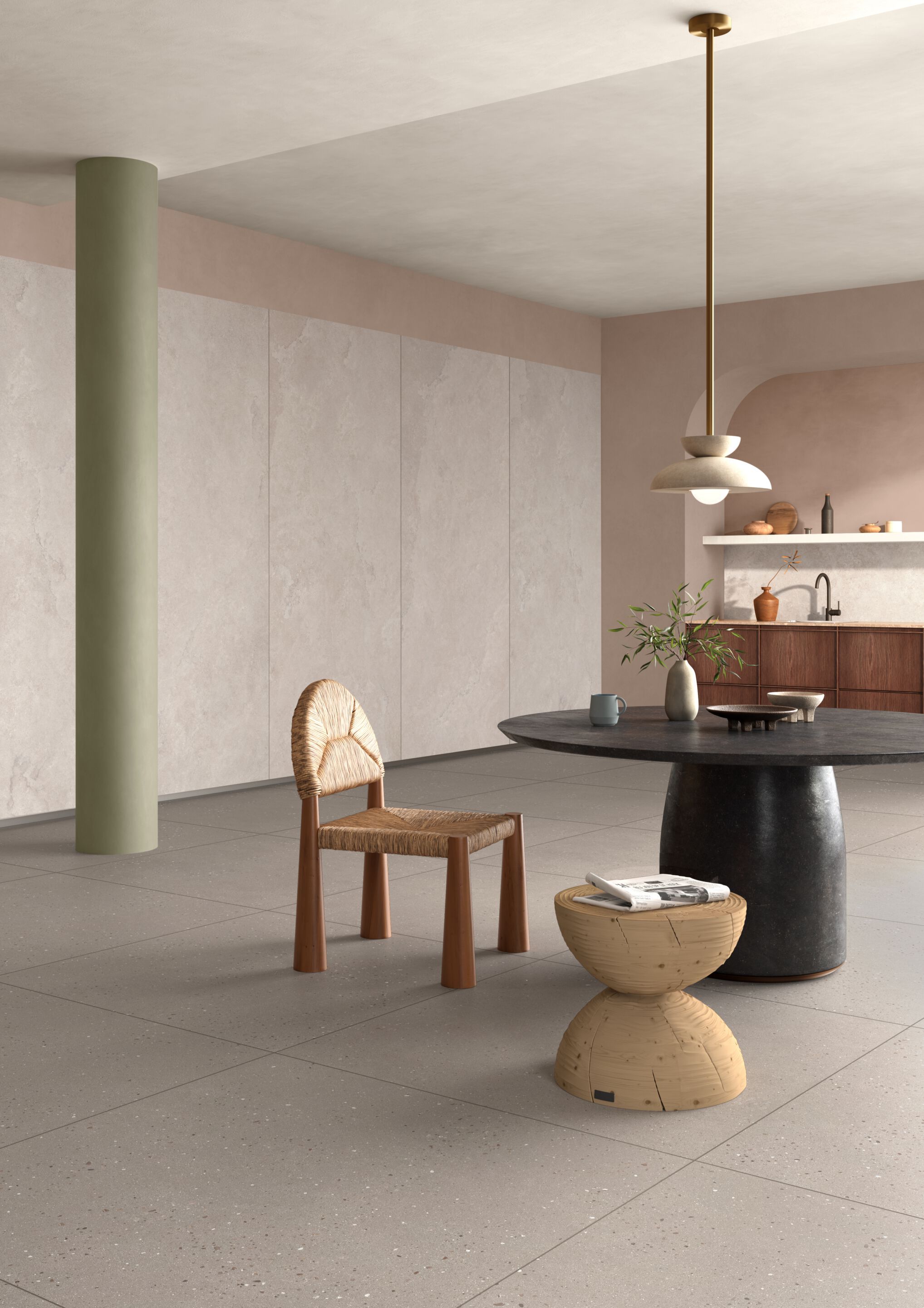 Пол / облицовка керамогранита с эффектом камня VitrA Bathrooms Nova Vita ARCH-00097958 - Вид №5