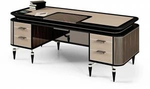 Bellotti Ezio Письменный стол из лакированного черного дерева с ящиками The majestic 2016-58