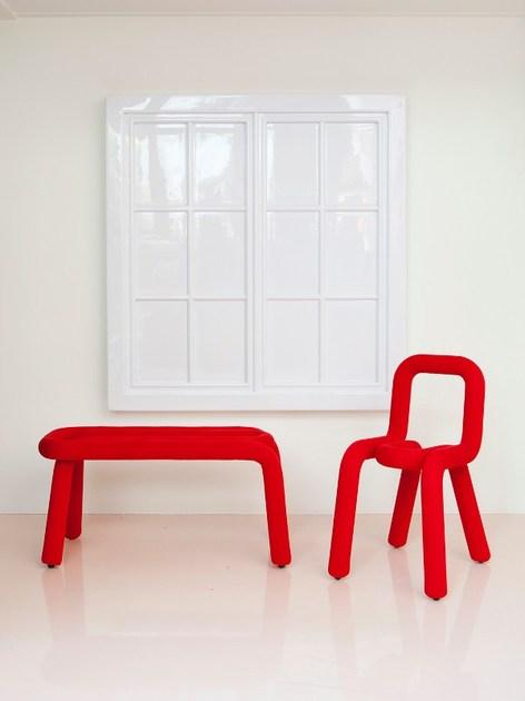 Moustache Скамья обитая полиуретаном Bold BG10 BLUE - Вид №1