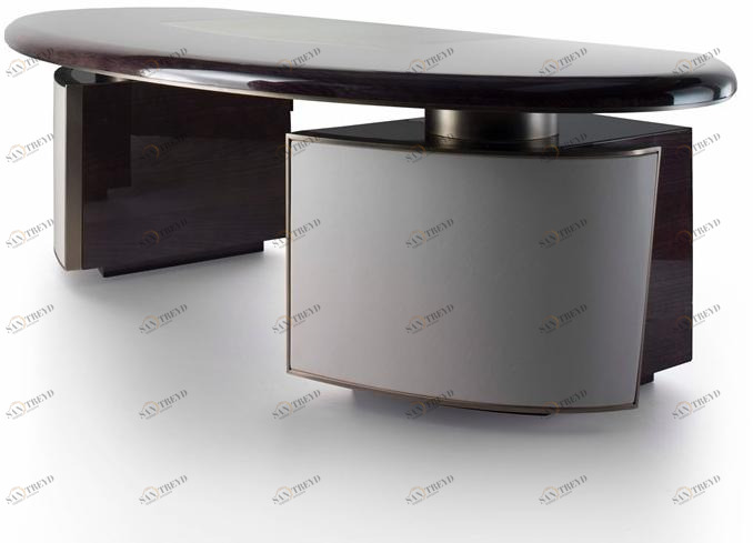 HUGUES CHEVALIER Стол из лакированного дуба Haussmann sun-id-1493926