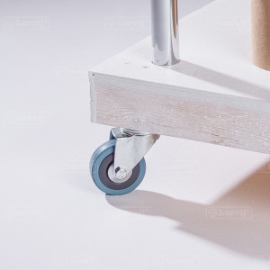 Мебельное колесо поворотное , на платформе, без тормоза, D50, серый LJPS0230 Public Steel Россия