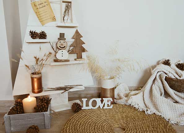 NS503 Древесная сосна Dekoraniaevents Navidad Белый 