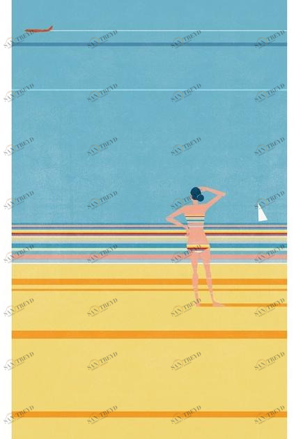 Wall&decò Поп-арт Contemporary wallpaper 2014 sun-id-1363201