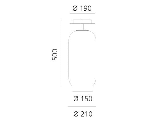Выдувное стекло светодиодный потолочный светильник Artemide Gople ARCH-00080412 - Вид №3