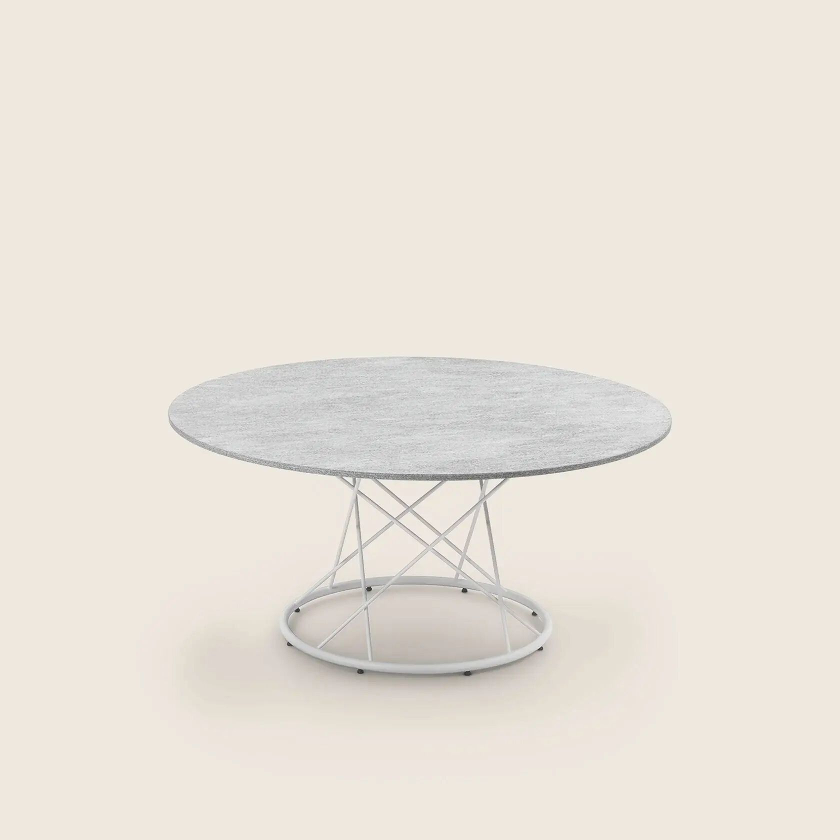 Круглый стальной садовый стол с порошковым покрытием Flexform Torcello Outdoor ARCH-00065802 - Вид №1