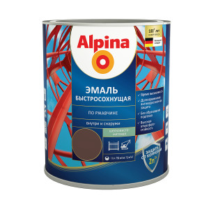 90716143 Грунт-эмаль быстросохнущий 0.75л шоколадный STLM-0351634 ALPINA