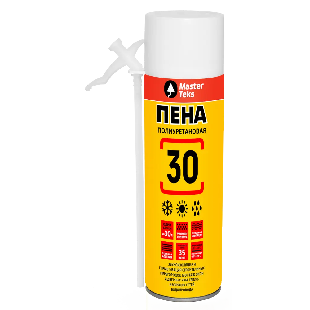 Пена монтажная бытовая Masterteks 30 350 мл STLM-2037037