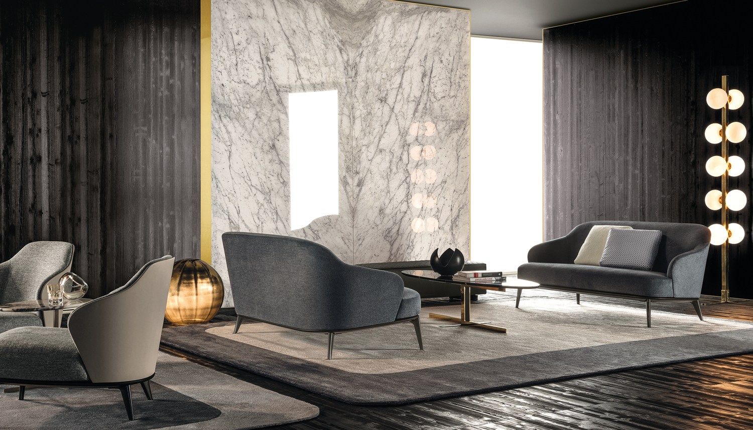 Ткань диван Minotti Лесли ARCH-00131028