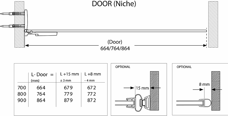 685681 Душевая дверь IFO Stella, дверца IFO Stella 800 левая - Вид №7