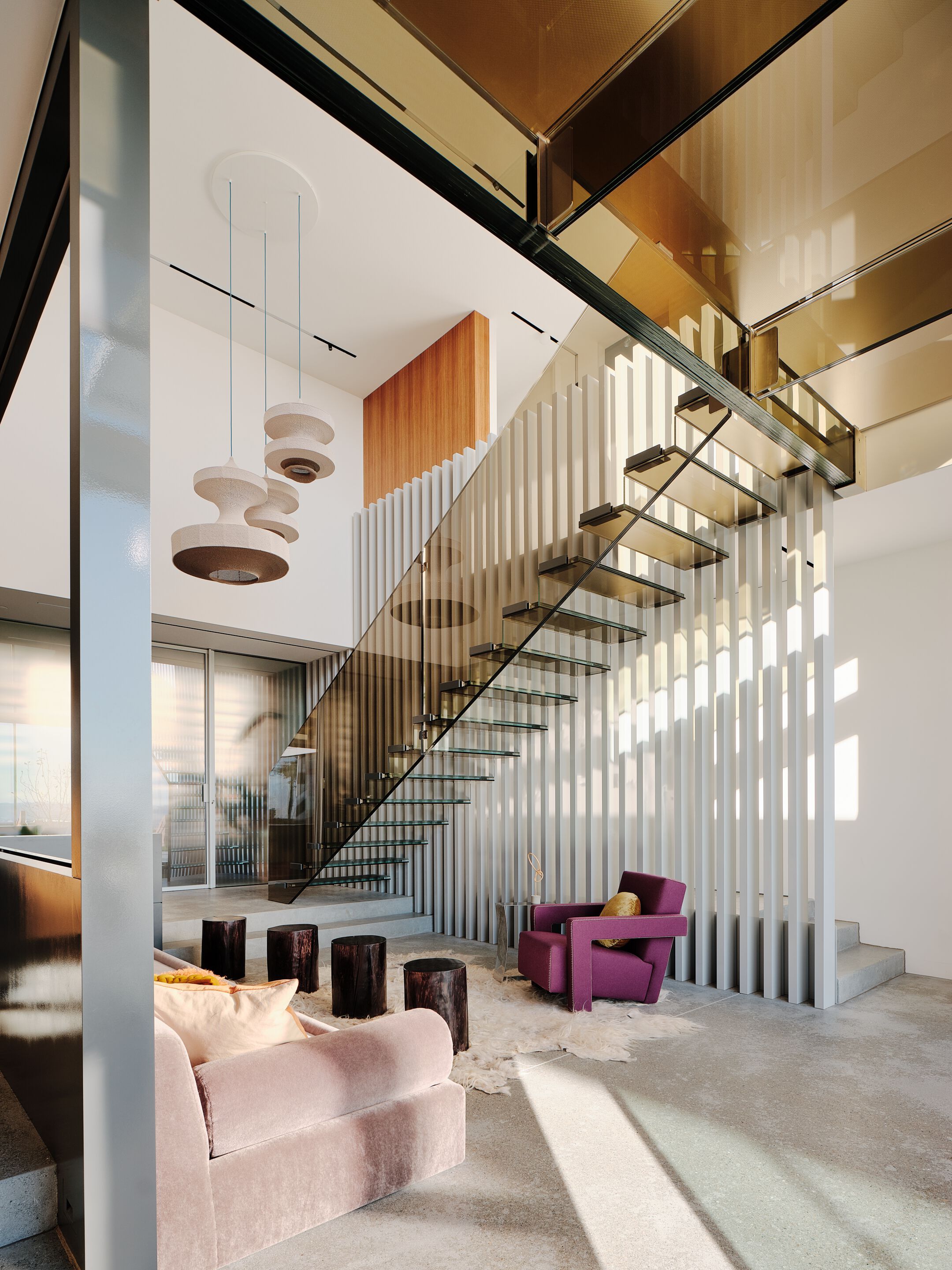 Прямая лестница из стекла Siller Treppen Mistral ARCH-00094722 - Вид №1