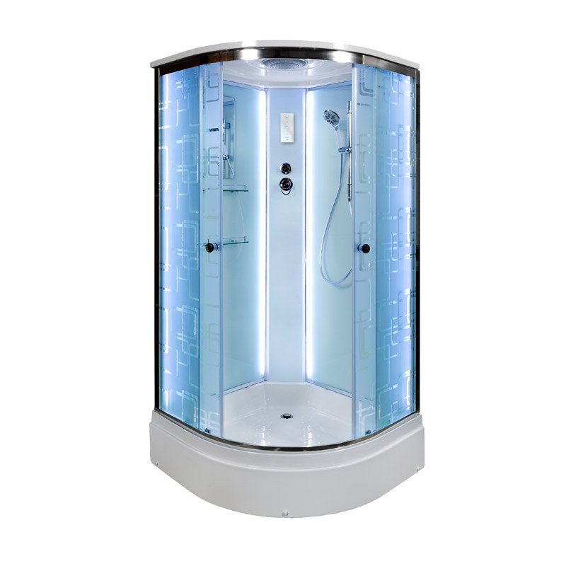 L 980 стандартная Душевая кабина DETO Серия L ЕМ2790 LED