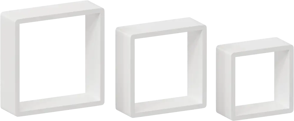 Spaceo: Набор из трёх эко-полок для интерьера 20x20/24x24/28x28 см 82877490