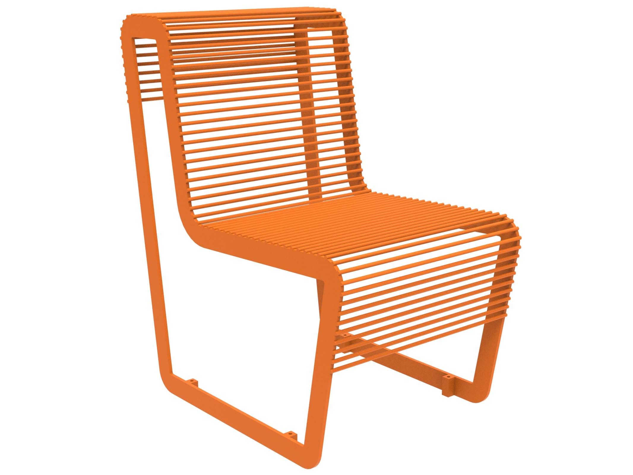 Оцинкованная стальная скамья со спинкой Lazzari Light ARCH-00005945 - Вид №14