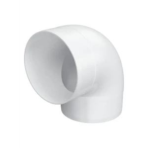 Колено круглое Fonet D100 мм 90 градусов пластик
