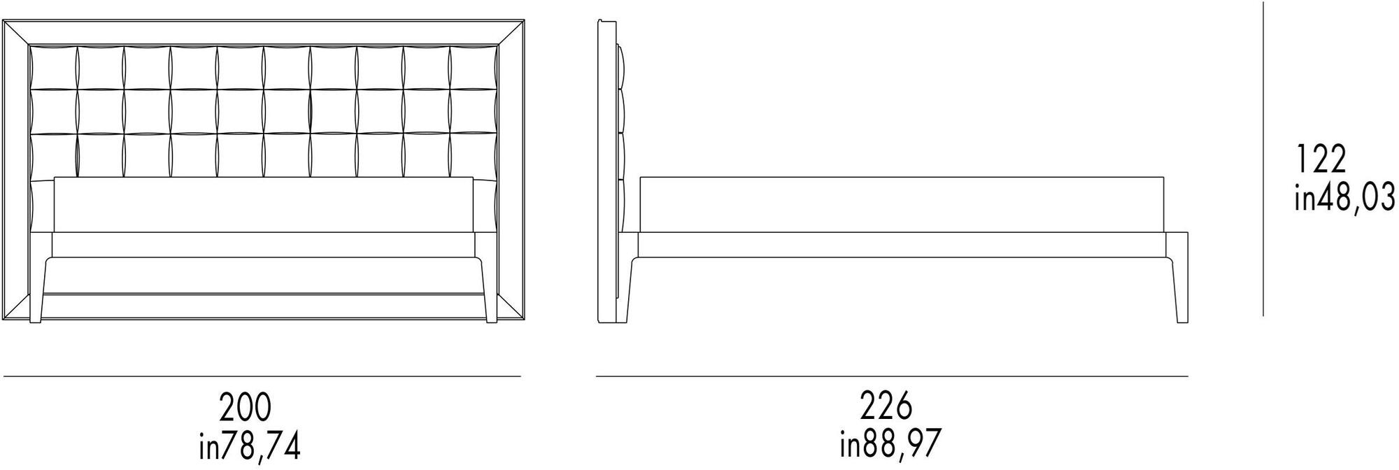 Grilli Двуспальная кровать с высоким изголовьем Zarafa 700101 - Вид №1