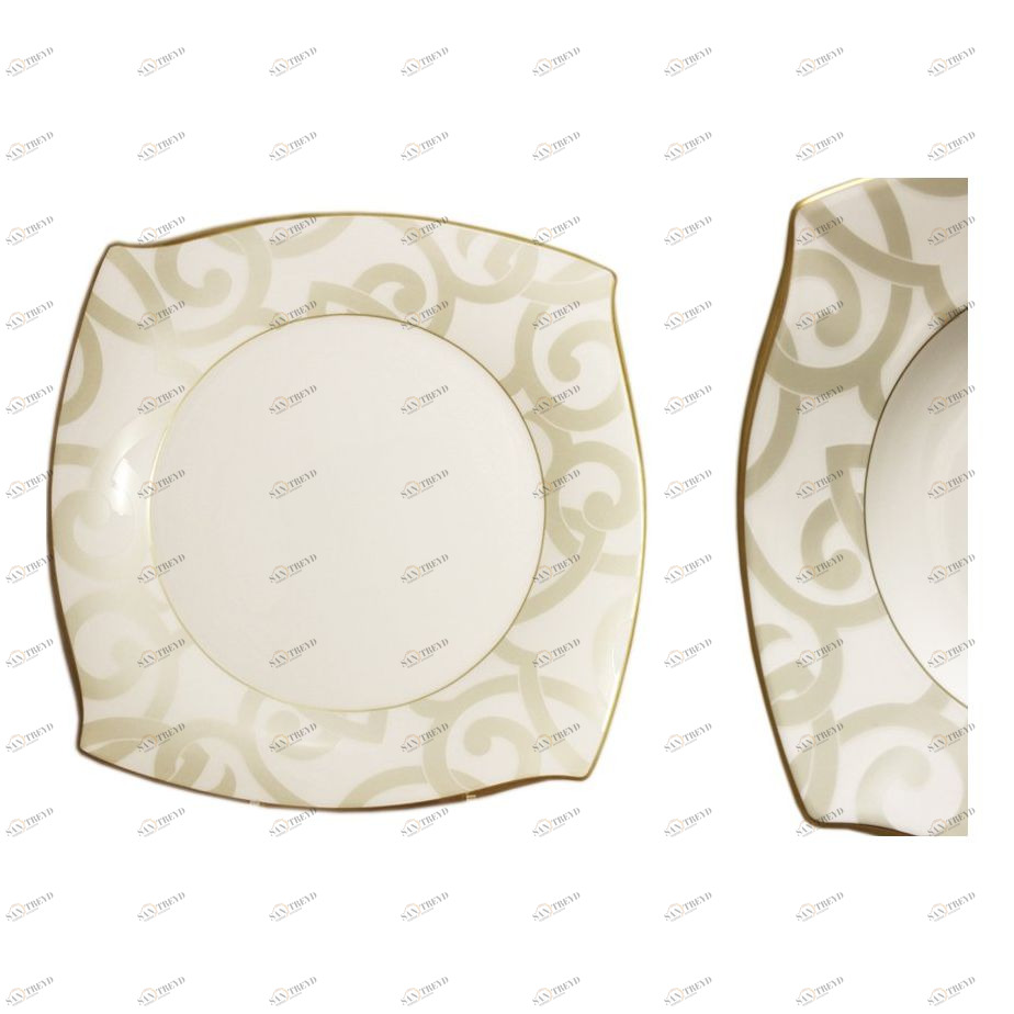 Блюдо фарфоровое квадратное 29х29 см бежевое "Грегори" NARUMI ГРЕГОРИ 00-3946395 Бежевый 