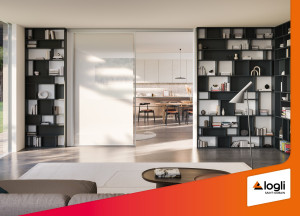 Алюминиевая и стеклянная дверь