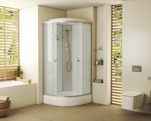 Душевая кабина NG- 3304-14 (900х900х2150) низкий поддон(26см) стекло МАТОВОЕ