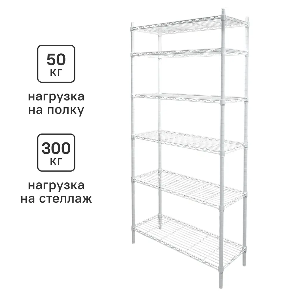 Стеллаж металлический Konsensa для эффективного хранения 90x35x180 см 89420346 STLM-1563553