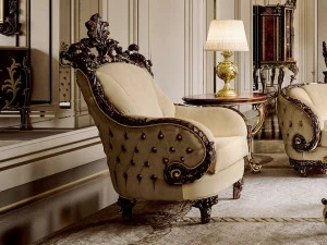 Andrea Fanfani Кресло из мягкой ткани с подлокотниками Opera 748/p