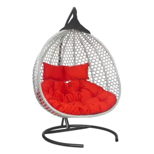 91732903 Кресло подвесное Laura outdoor FID 506 Фиджи 2-х местные до 140 кг серый/серебристый STLM-1376581