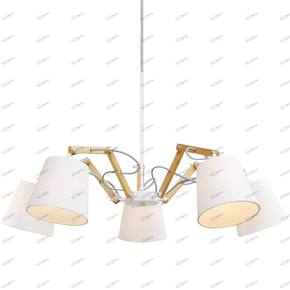 Подвесная люстра Arte Lamp Pinoccio A5700LM-5WH ARTE LAMP ДИЗАЙНЕРСКИЕ, PINOCCIO WHITE 056604 Белый 