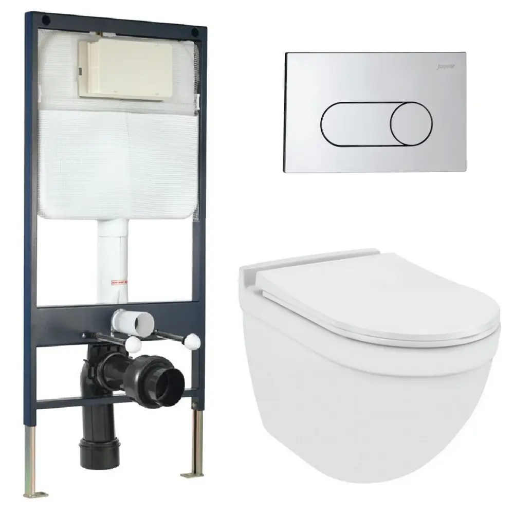 90793276 Комплект инсталляция с унитазом Jaquar JAQUAR-WC-SET-04 цвет белый STLM-0384769