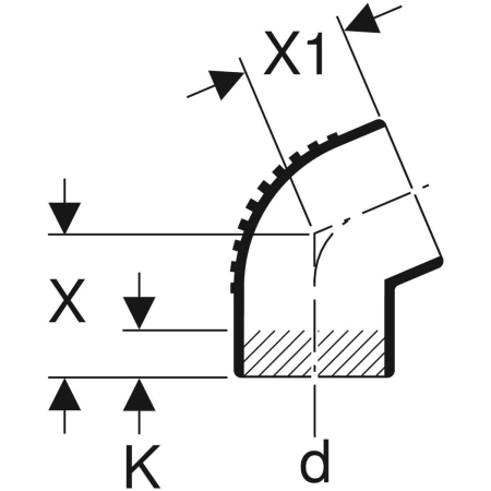310.300.14.1 Отвод Geberit Silent-db20 Geberit  - Вид №12