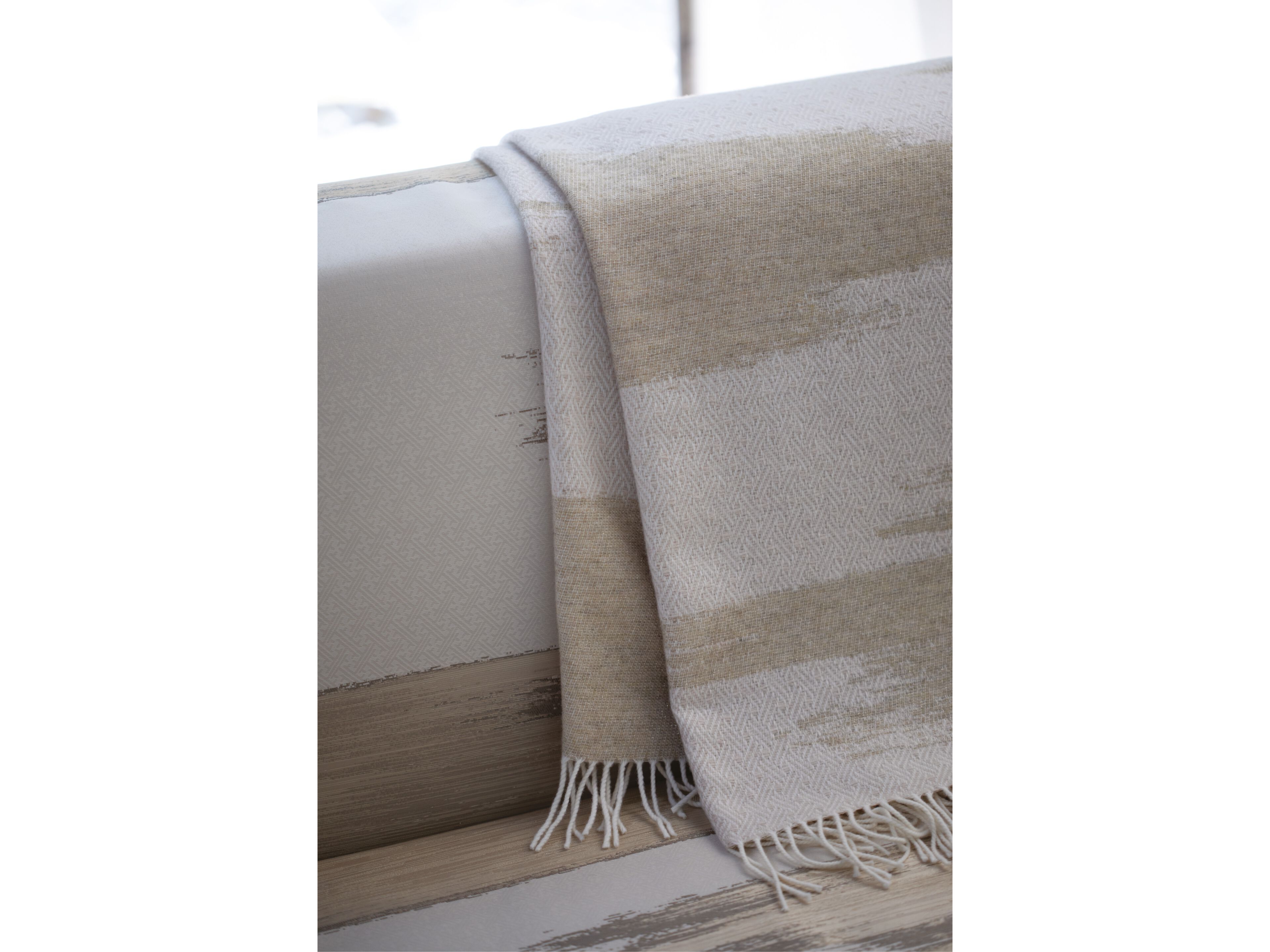 Шерстяной жаккардовый плед K-3 Sakura ARCH-00036265 - Вид №5