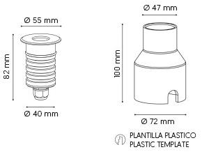 ONOK Lighting Ступенька для пола из нержавеющей стали Topo sun-id-1348626 - Вид №1