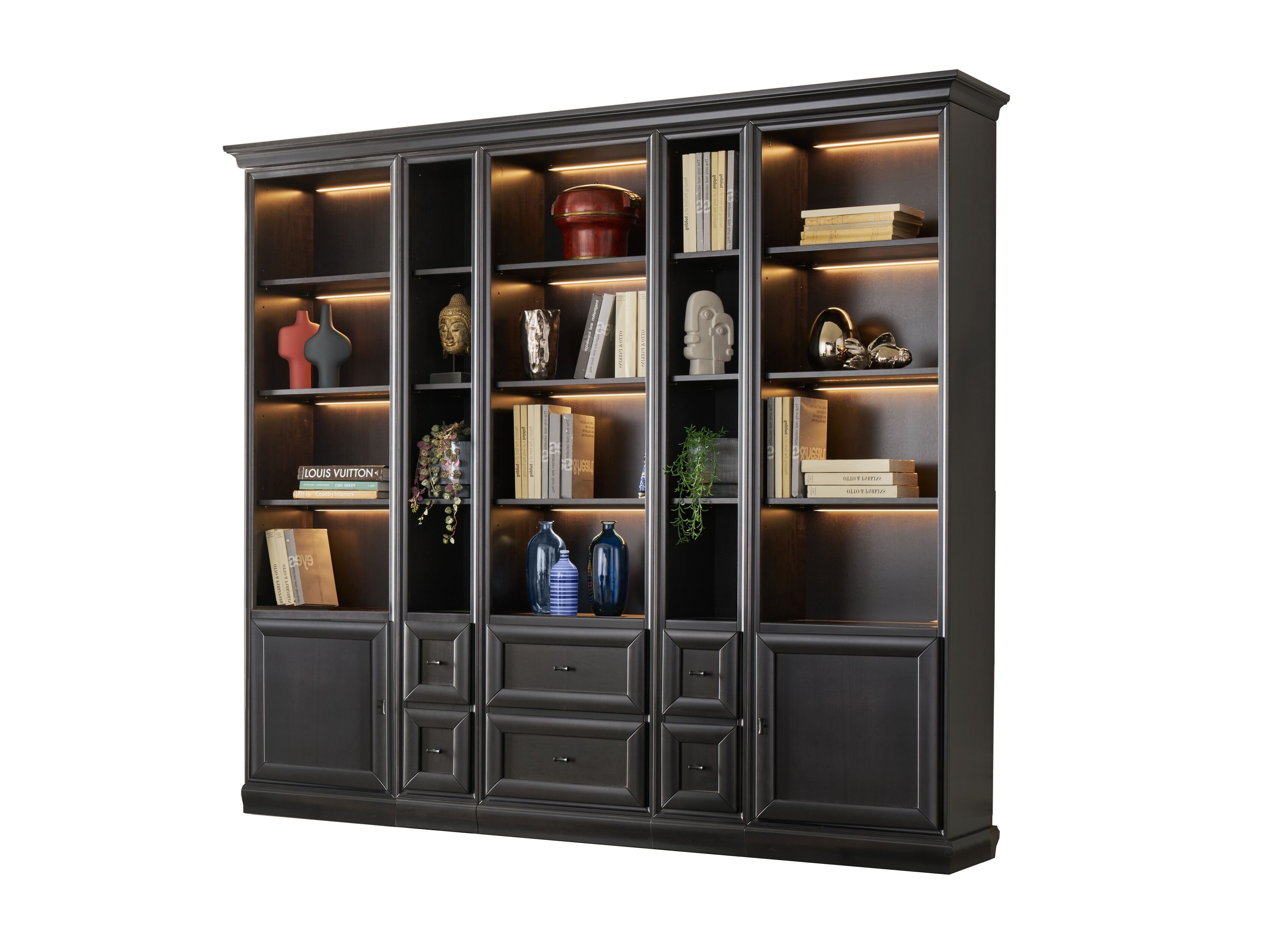 Секционный книжный шкаф из дерева GUERRA VANNI Studio Privè ARCH-00019913