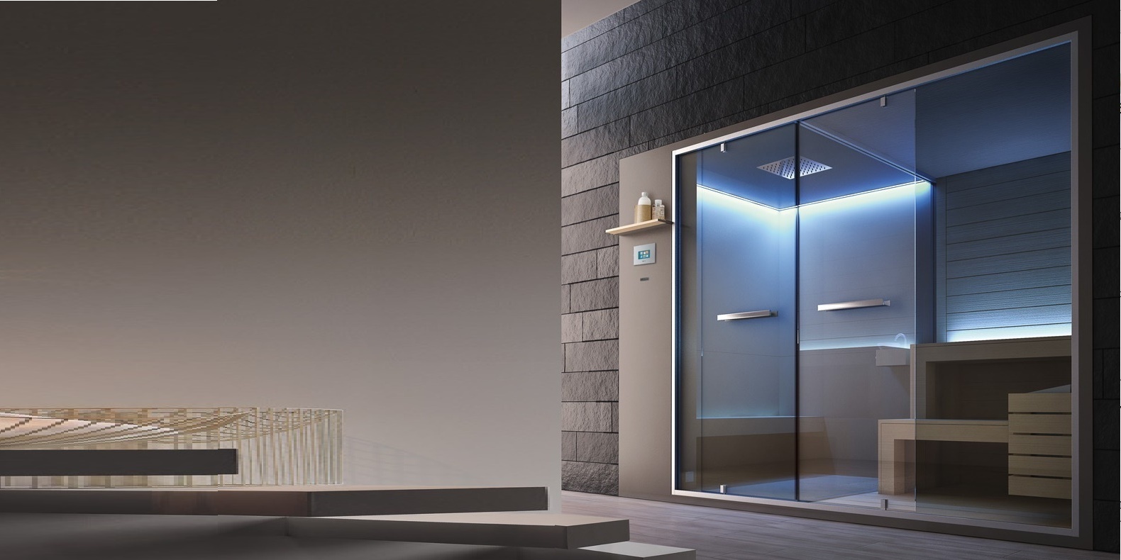 Многофункциональная баня 310 пристенная ETHOS Gruppo Geromin SSAET6P3DH - Вид №2