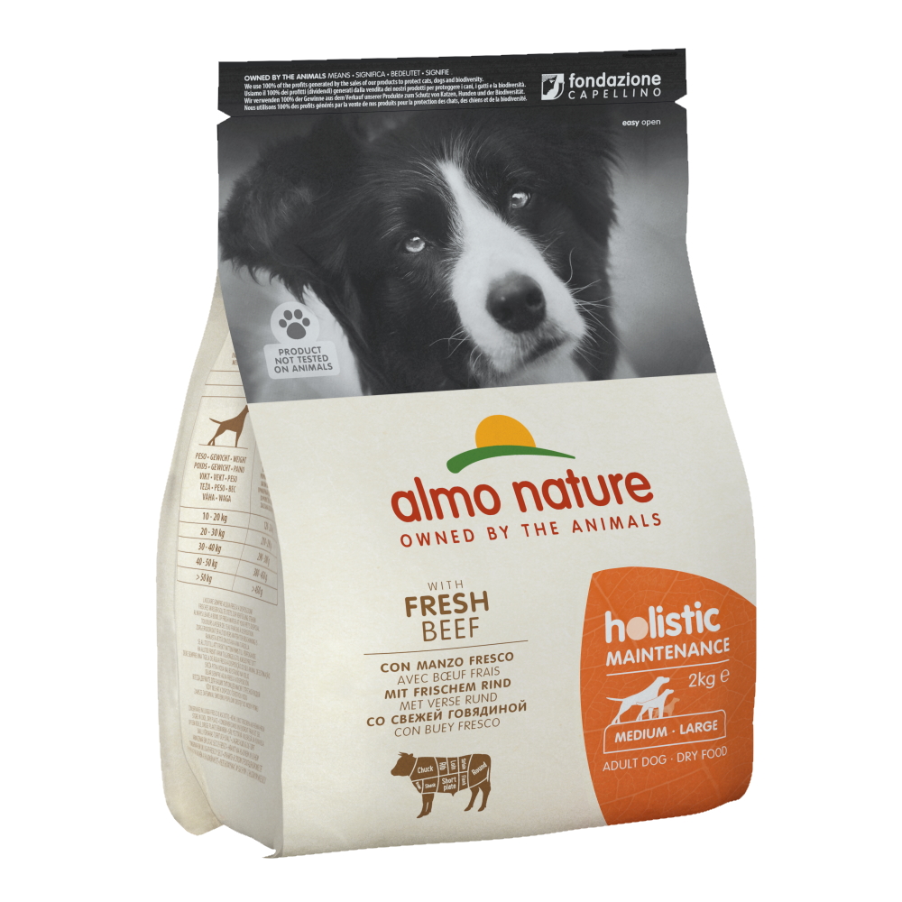 ПР0059746 Корм для собак Holistic-M-L-Maintenance для средних пород, говядина сух. 2кг Almo Nature 