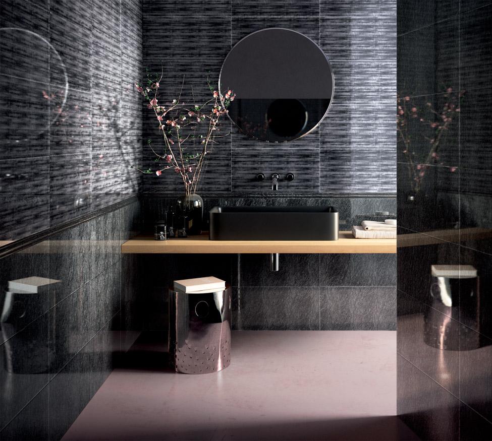 SICIS Feather Black Vetrite Tile sun-id-1991266 - Вид №1
