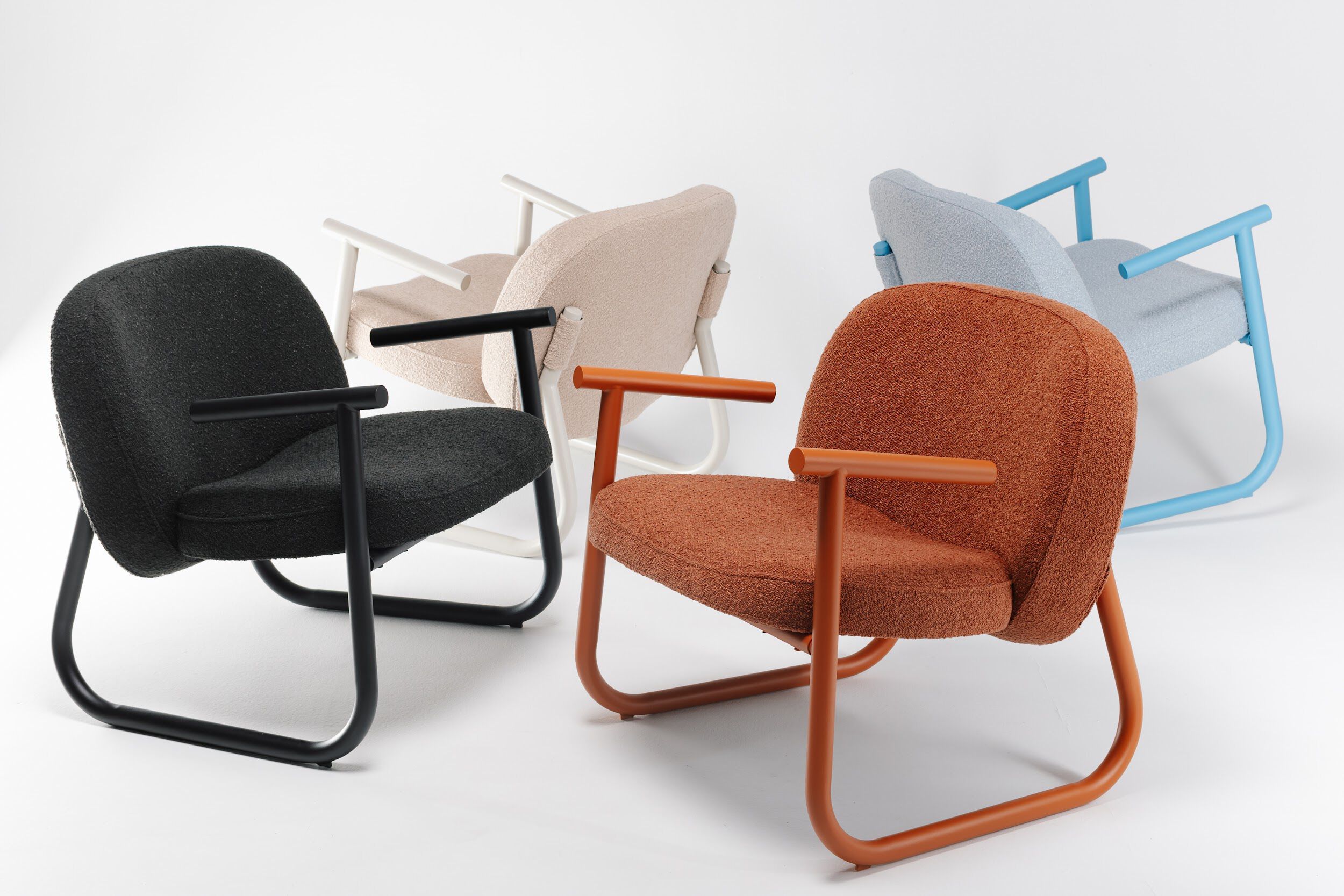 Контрактное кресло с салазками из ткани Shishka Project Basic ARCH-00108607 - Вид №36