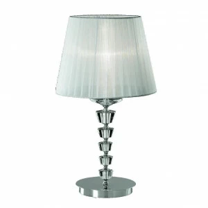 Настольная лампа дизайнерская Inchest Pegaso TL1 Big IDEAL LUX ИНТЕРЬЕРНЫЕ 080489 Белый;серебро