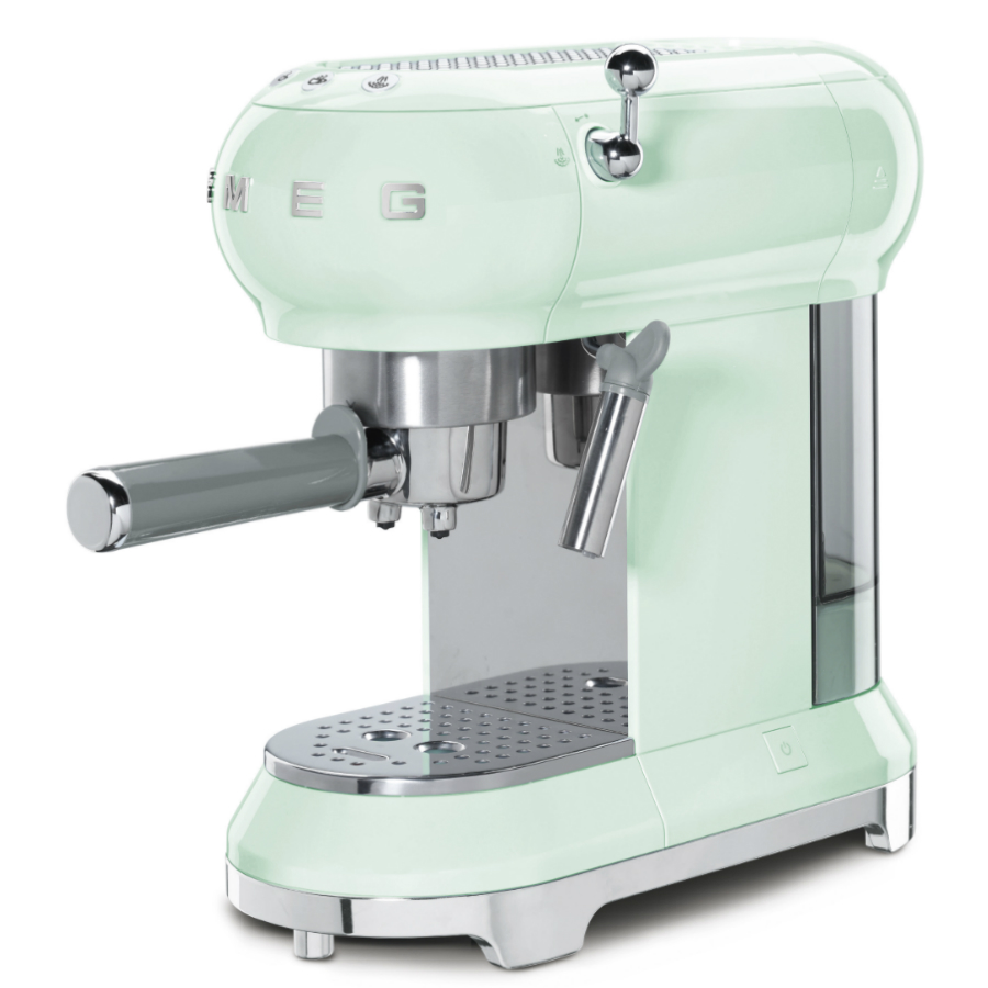 Кофемашина-эспрессо Smeg, пастельно-зеленая ECF01PGEU - Вид №2