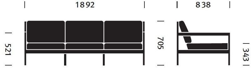 Herman Miller 3-х местный тканевый диван Brabo sun-id-1347355 - Вид №4
