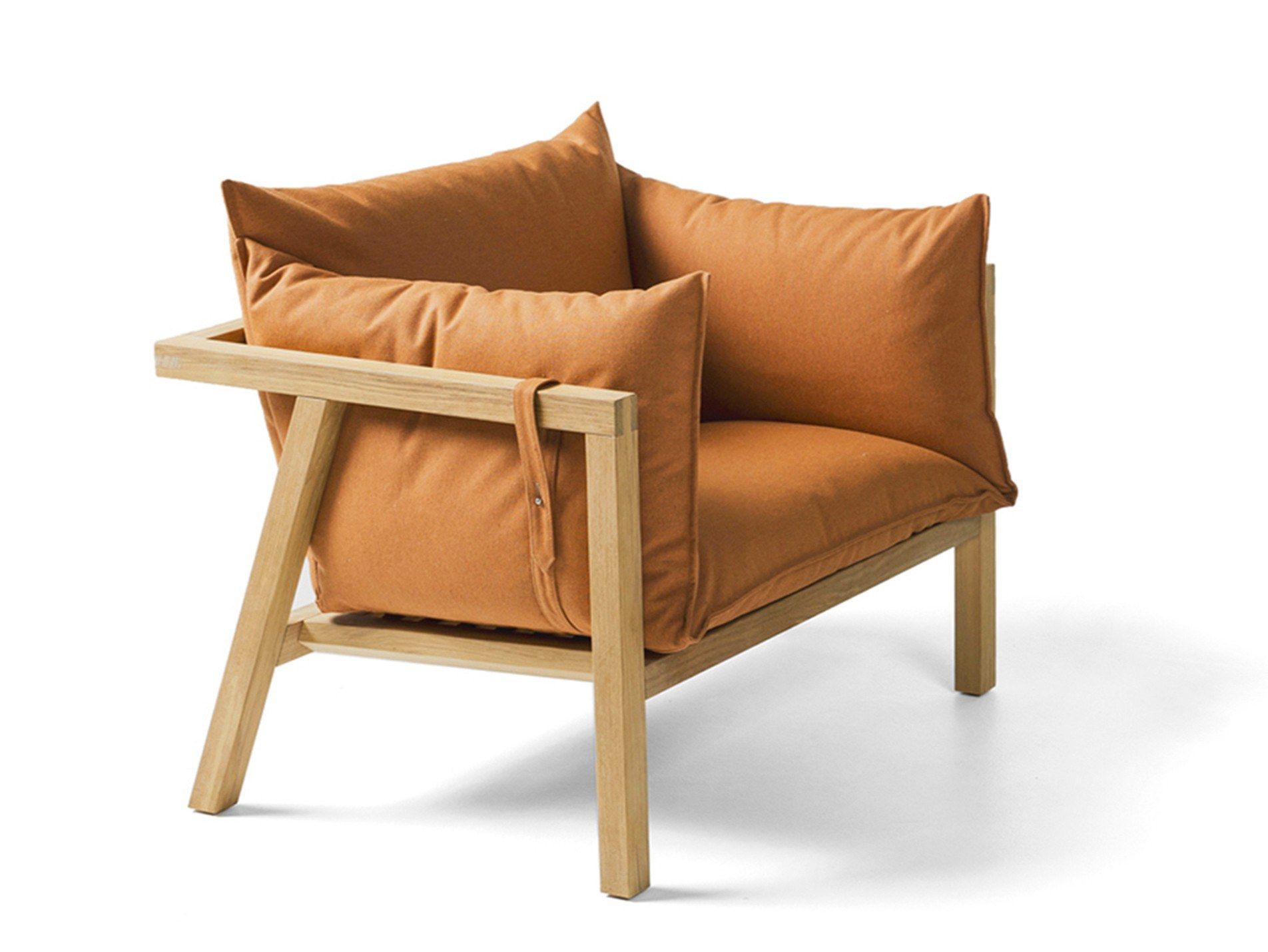 Мягкое тканевое садовое кресло с подлокотниками prostoria Umomoku ARCH-00038400